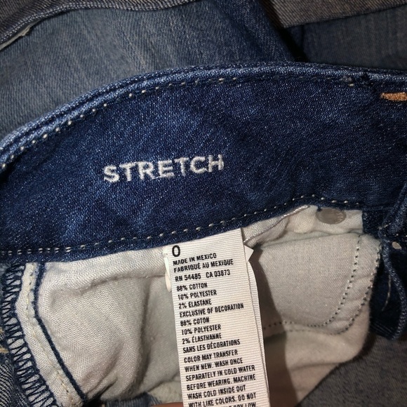 AEO Denim Stretch Mid Thigh Shorts - Picture 3 of 5